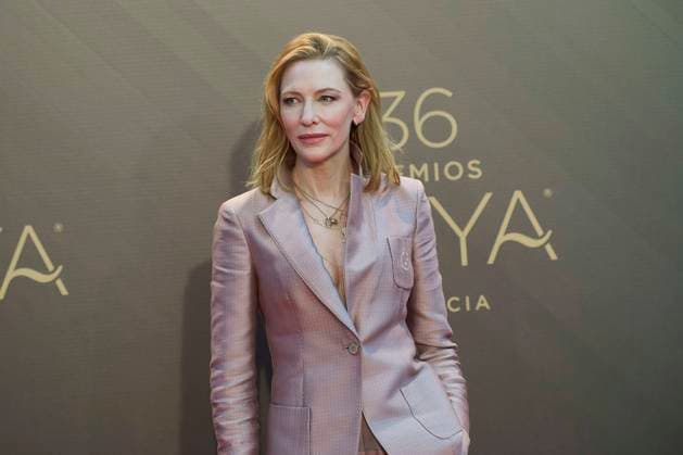 February 12, 2022, Madrid, Madrid, Spain: Cate Blanchett attends a photocall as winner of International Goya Award 2022 during 36th Goya Awards at Palau de les Arts Reina SofoÂ­a on February 12, 2022 in Valencia, Spain Madrid Spain - ZUMAg15_ 20220212_zaf_g15_008 Copyright: xJackxAbuinx