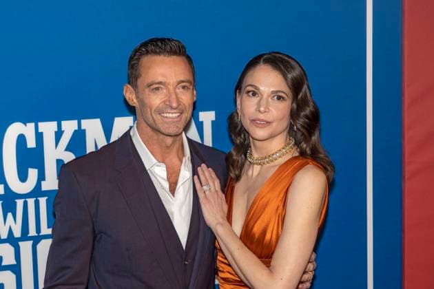 February 10, 2022, New York, United States: Hugh Jackman and Sutton Foster attend the opening night of The Music Man on Broadway at Winter Garden Theatre in New York City. New York United States - ZUMAs197 20220210_zaa_s197_527 Copyright: xRonxAdarx
