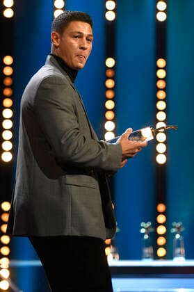 Emilio Sakraya (Deutschland) bei der Verleihung der European Shooting Stars Awards 2022 auf der Berlinale 2022 72. Internationale Filmfestspiele Berlin im Berlinale Palast. Berlin, 14.02.2022