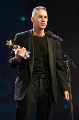 Timon Sturbej (Slowenien) bei der Verleihung der European Shooting Stars Awards 2022 auf der Berlinale 2022 72. Internationale Filmfestspiele Berlin im Berlinale Palast. Berlin, 14.02.2022