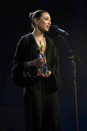 Evin Ahmad (Schweden) bei der Verleihung der European Shooting Stars Awards 2022 auf der Berlinale 2022 72. Internationale Filmfestspiele Berlin im Berlinale Palast. Berlin, 14.02.2022
