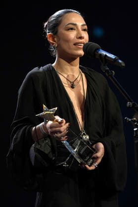 Evin Ahmad (Schweden) bei der Verleihung der European Shooting Stars Awards 2022 auf der Berlinale 2022 72. Internationale Filmfestspiele Berlin im Berlinale Palast. Berlin, 14.02.2022