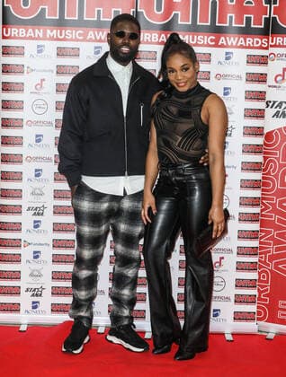 February 14, 2022, London, United Kingdom: Ghetts and guest attend the Urban Music Awards 2022 at Porchester Hall in London. London United Kingdom - ZUMAs197 20220214_zaa_s197_432 Copyright: xBrettxCovex