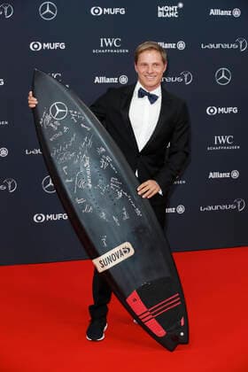 Sebastian Steudtner (Surfer) Laureus Sport for Good Award am 27. Februar 2018 in Sporting Monte-Carlo in Monaco Copyright: xVISTAPRESSx xG.xChlebarov