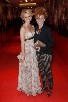 Lucy Diakovska mit Freundin Camelia Abendgala GRK Golf Charity Masters 2013 am 24. August 2013 im Hotel The Westin in Leipzig *** Lucy Diakovska with Girlfriend Camelia Evening gala GRK Golf Charity Masters 2013 on 24 August 2013 at Hotel The Westin in Leipzig Copyright: x