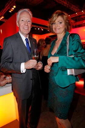 Egon F. Freiheit und Maren Gilzer TV-Spendengala EIN HERZ FÜR KINDER 2013 am 7. Dezember 2013 am Flughafen Tempelhof in Berlin *** Egon F Freedom and Maren Gilzer TV Donation gala a Heart for Children 2013 on 7 December 2013 on Airport Tempelhof in Berlin Copyright: x