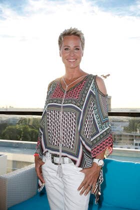 Sonja Zietlow EAGLES Sommerfest und 68. Geburtstag von Frank Fleschenberg (EAGLES-Präsident.) am 10. Juli 2016 auf der Dachterrasse des upside east in München