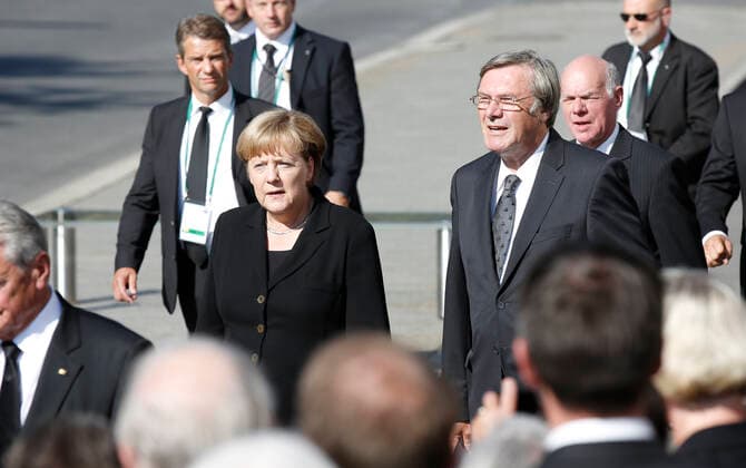 Andela Merkel Wolfgang Gerhardt Staatsakt für Bundespräsident a. D. Walter Scheel in Berlin am 7. September 2016 in der Berliner Philharmonie in Berlin *** Andela Merkel Wolfgang Gerhardt Act of State for Federal President a D Walter Scheel in Berlin on 7 September 2016 in the Berlin Philharmonic Hall in Berlin Copyright: x