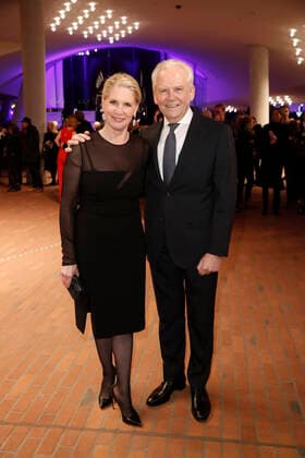 Cornelia Poletto und Rüdiger Grube Eröffnung der Elbphilharmonie am 11. Januar 2017 in Hamburg *** Cornelia Poletto and Rüdiger Pit Opening the Elbphilharmonie on 11 January 2017 in Hamburg Copyright: x
