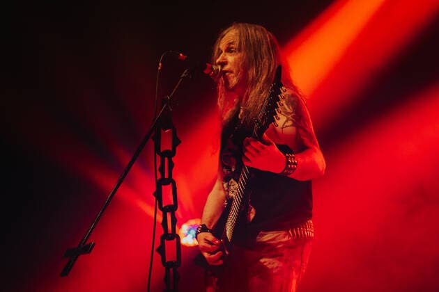 February 17, 2022, Wroclaw, Wroclaw, Poland: In the A2 club in WrocAöaw, the legendary metal group Vader started a tour in Poland. The tour includes 10 concerts and is called The Awakening of the Tyrants in pic: Piotr Wiwczarek Wroclaw Poland - ZUMAz123 20220217_zip_z123_001 Copyright: xKrzysztofxZatyckix