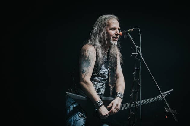 February 17, 2022, Wroclaw, Wroclaw, Poland: In the A2 club in WrocAöaw, the legendary metal group Vader started a tour in Poland. The tour includes 10 concerts and is called The Awakening of the Tyrants in pic: Piotr Wiwczarek Wroclaw Poland - ZUMAz123 20220217_zip_z123_004 Copyright: xKrzysztofxZatyckix