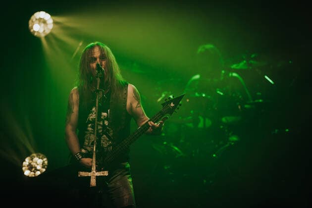 February 17, 2022, Wroclaw, Wroclaw, Poland: In the A2 club in WrocAöaw, the legendary metal group Vader started a tour in Poland. The tour includes 10 concerts and is called The Awakening of the Tyrants in pic: Piotr Wiwczarek Wroclaw Poland - ZUMAz123 20220217_zip_z123_025 Copyright: xKrzysztofxZatyckix