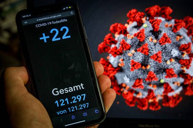 Coronavirus in Deutschland - Covid-19-Dashboard des Robert Koch-Institut 21.02.2022: Robert Koch-Institut: 7-Tage-Inzidenz 1346,8. 7-Tage-Fallzahl 1.119.949 COVID-19-Fälle 13.636.993. Zugang um 73.867 gegenüber dem Vortag. COVID-19-Todesfälle 121.297. Zugang um 22 gegenüber dem Vortag.