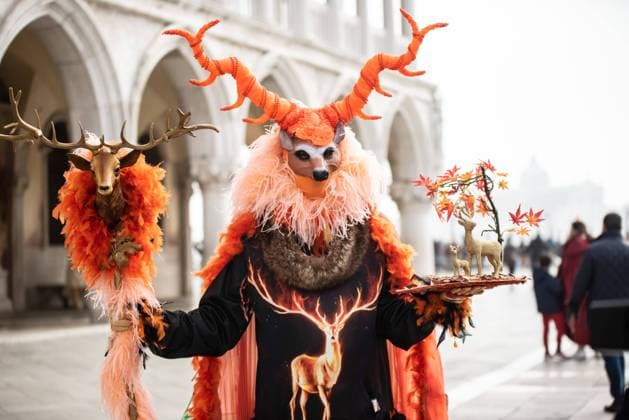 Venice Carnival 2022 during Venice Carnival 2022, News in Venezia , Italy, February 21 2022 *** Venice Carnival 2022 during Venice Carnival 2022, News in Venice , Italy, February 21 2022  Copyright: xLuigixBerengox xIPAx xx 0