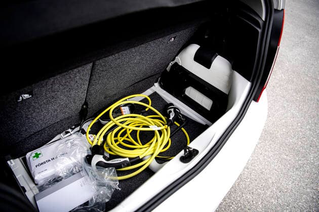 Skoda Citigo-e IV, detail, boot, trunk SÖDERTÄLJE SWEDEN x10050x *** Skoda Citigo e IV, detail, boot, trunk SÖDERTÄLJE SWEDEN x10050x,  Copyright: xPontusxLundahl TTx SKODA CITIGO-E