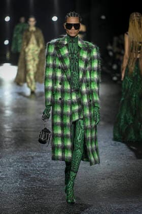 Bilder des Jahres 2022, Entertainment 02 Februar Entertainment Themen der Woche KW08 Entertainment Bilder des Tages Milan, Milan Fashion Week, Women Fall Winter 2022. Milan, Women s Fashion, Fall Winter 2022. ROBERTO CAVALLI Fashion Show catwalk Pictured: Model  Copyright: xRiccardoxGiordanox xipa-agency.nx xModaxMilanox