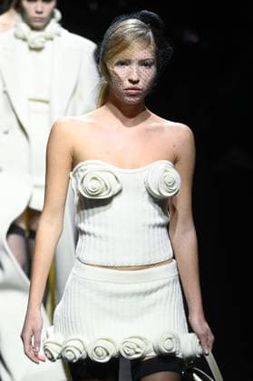 Milan Fashion Week, Fall Winter 2022 2023 Milan, Women s Fashion Fall Winter 2022 2023 Fashion show by Blumarine Pictured: Lila Grace, daughter of Kate Moss  Copyright: xSimonaxChiocciax xipa-agency.netx xModaxMilanox
