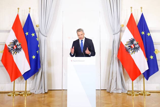 Bundeskanzleramt Wien: Pressestatement nach dem nationalen Sicherheitsrat