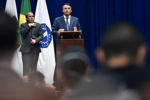 BRASÍLIA, DF - 25.02.2022: BOLSONARO MODELO REGULATÓRIO INMETRO - Photo of President Jair Bolsonaro (PL) during a speech at the Inmetro Regulatory Model Launching ceremony, this Friday (25) in Brasília DF. x2174650x  AntonioxMolina