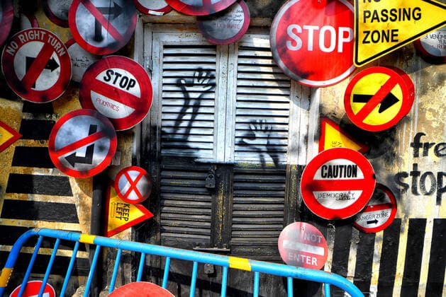 February 26, 2022, Kolkata, West Bengal, India: Street graffiti seen on a wall during an open air Art Fest..Kolkata Streets and different slums seen getting painted with colorful graffiti as an initiative of an ongoing Art Fest (Behala Art Fest) at Kolkata. Artists from different Art colleges have participated to make the city more beautiful. Kolkata India - ZUMAs197 20220226_zaa_s197_466 Copyright: xAvishekxDasx