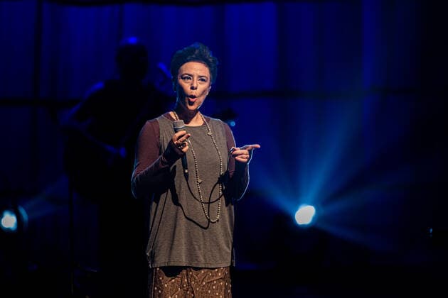 SÃO PAULO, SP - 26.02.2022: SHOW FERNANDA TAKAI - Singer Fernanda Takai presents the show of the album Will You Believe, released in 2020, Latin Grammy finalist for Best Contemporary Pop Music Album. Accompanied by her band, the artist who is also part of the band Pato Fu, also celebrates 15 years of her solo career. The show took place at Sesc Vila Mariana, on the night of this Saturday, February 26th. x2175225x  VanxCampos
