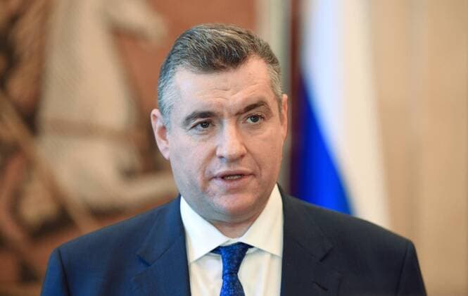 Belarus Russia Ukraine Talks 8127896 27.02.2022 A chairman of the committee of the Russian State Duma Leonid Slutsky, is pictured in the Russian embassy, in Minsk, Belarus. Alexandr Kryazhev Sputnik Minsk Belarus  Copyright: xAlexandrxKryazhevx