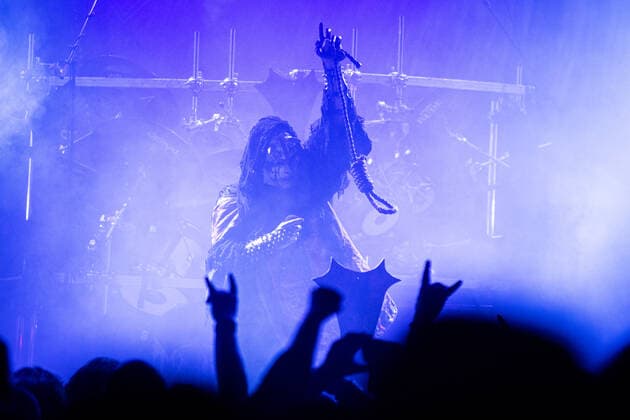 Mayhem live in Oslo, Norway Oslo, Norway. 27th, February 2022. The Norwegian black metal band Mayhem performs a live concert at Rockefeller in Oslo. Here vocalist Attila Csihar is seen live on stage. Oslo Norway  Copyright: xGonzalesxPhoto Jan-ErikxEriksenx