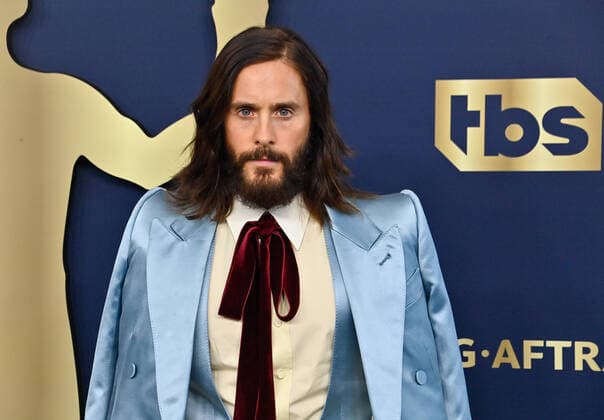 Jared Leto attends the 28th annual SAG Awards held at The Barker Hangar in Santa Monica, California on Sunday, February 27, 2022. The Screen Actors Guild Awards will be broadcast live on TNT and TBS.  LAP20220227433 JIMxRUYMEN