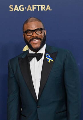 Tyler Perry attends the 28th annual SAG Awards held at The Barker Hangar in Santa Monica, California on Sunday, February 27, 2022. The Screen Actors Guild Awards was broadcast live on TNT and TBS.  LAP20220227524 JIMxRUYMEN