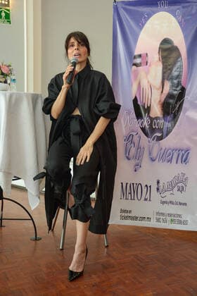 Ely Guerra Karaoke Show Press Conference MEXICO CITY, MEXICO - FEBRUARY 28, 2022: Mexican singer Ely Guerra, speaks during a press conference to announce her Karaoke concert at La Maraka saloon. On February 28, 2022 in Mexico City, Mexico. (Photo by Jaime Nogales Eyepix Group). Copyright: xJaimexNogalesx xEyepixxGroupx EYEPIX_JN_28022022_57171