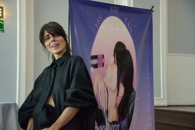 Ely Guerra Karaoke Show Press Conference MEXICO CITY, MEXICO - FEBRUARY 28, 2022: Mexican singer Ely Guerra, poses for photos during a press conference to announce her Karaoke concert at La Maraka saloon. On February 28, 2022 in Mexico City, Mexico. (Photo by Jaime Nogales Eyepix Group). Copyright: xJaimexNogalesx xEyepixxGroupx EYEPIX_JN_28022022_57174