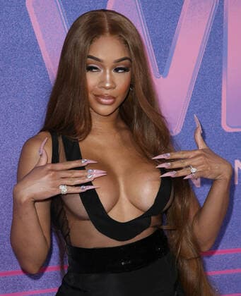 March 2, 2022, Inglewood, California, USA: SAWEETIE attends Billboard Women in Music 2022 at YouTube Theater. Inglewood USA - ZUMAs181 20220302_zea_s181_136 Copyright: xImagespacex
