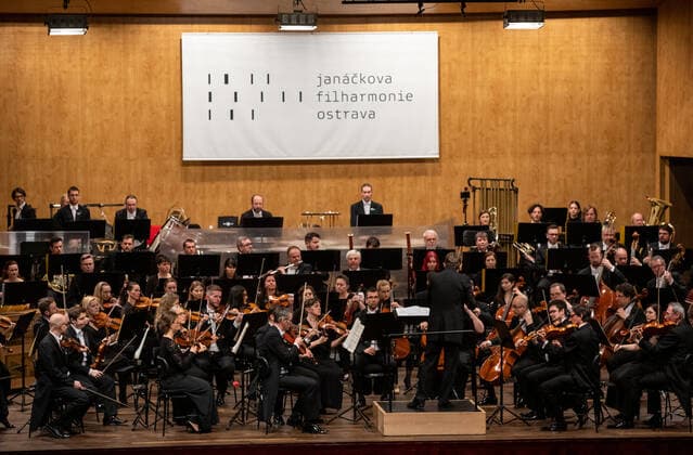 Concert of Ukrainian pianist Vadym Kholodenko and Janacek Philharmonic Ostrava, with Polish-Russian conductor Andrey Boreyk (photo), to be symbolically devoted to Ukraine took place in Ostrava culture house, Ostrava, Czech Republic, on Thursday, March 3, 2022. (CTKxPhoto VladimirxPrycek) CTKPhotoP2022030310878  PRY 0018