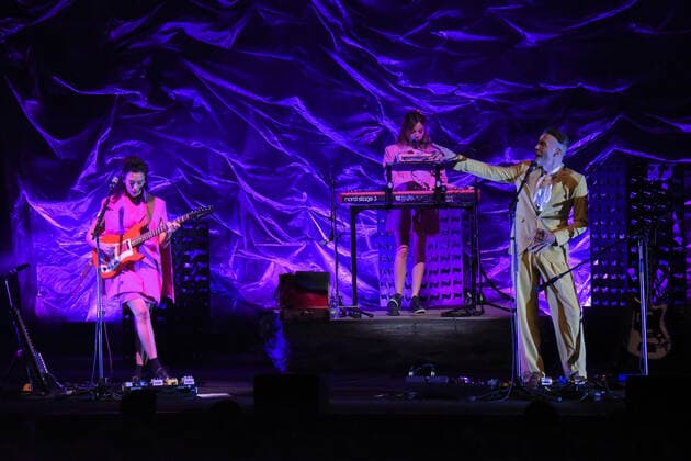 Asaf Avidan and his band in concert during Anagnorisis Tour Auditorium Parco della Musica Rome, Italy March 3, 2022
