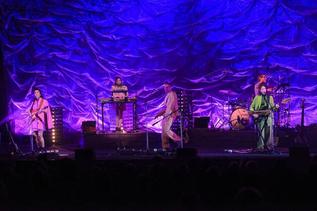 Asaf Avidan and his band in concert during Anagnorisis Tour Auditorium Parco della Musica Rome, Italy March 3, 2022