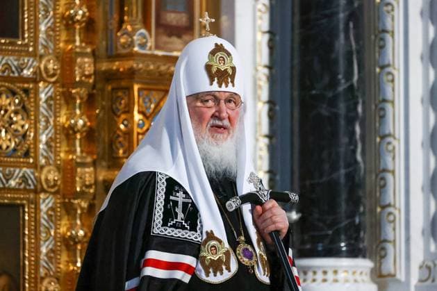 MOSCOW, RUSSIA - MARCH 6, 2022: Patriarch Kirill of Moscow and all Russia during Vespers at the Cathedral of Christ the Savior on Forgiveness Sunday, the last Sunday before Great Lent. At Vespers on Forgiveness Sunday, Lent is liturgically announced and inaugurated, and believers ask for forgiveness from each other. Artyom Geodakyan TASS  TS126CA2