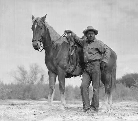 Parker, Arizona. Henry Welsh, Mojave Indian and chairman of the tribal council on the Colorado River Indian Reservation 4 10 1942 _ _ 1062_05_l_-7413-