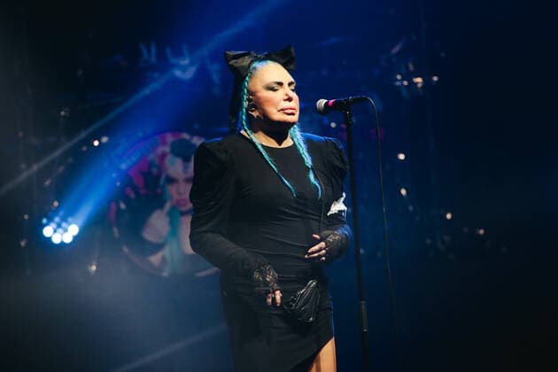 Loredana Berte performs live for the Manifesto Tour 2022 at Repower Theatre in Milano, Italy, on March 07 2022
