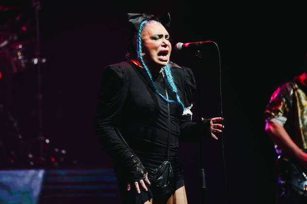 Loredana Berte performs live for the Manifesto Tour 2022 at Repower Theatre in Milano, Italy, on March 07 2022