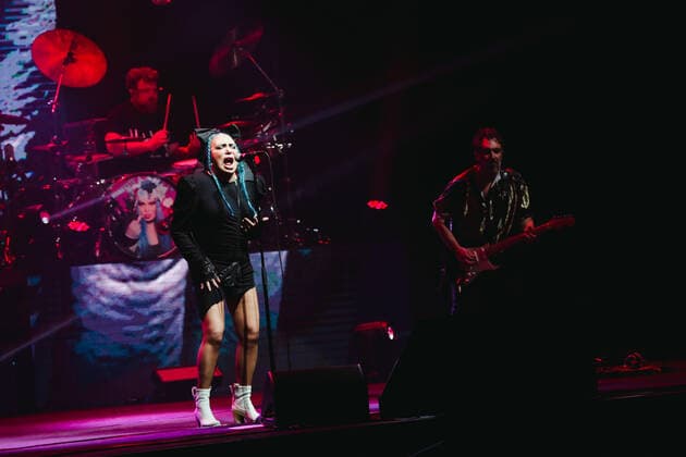 Loredana Berte performs live for the Manifesto Tour 2022 at Repower Theatre in Milano, Italy, on March 07 2022