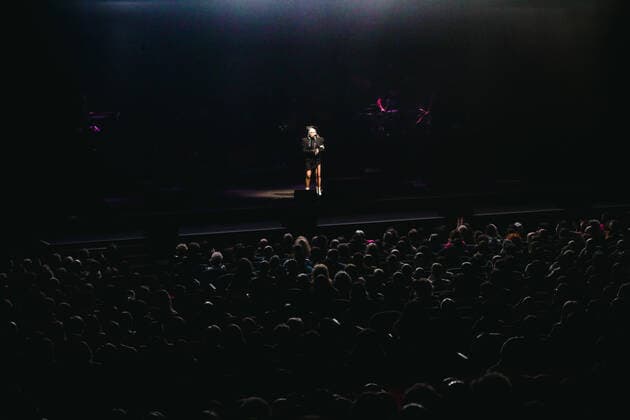 Loredana Berte performs live for the Manifesto Tour 2022 at Repower Theatre in Milano, Italy, on March 07 2022
