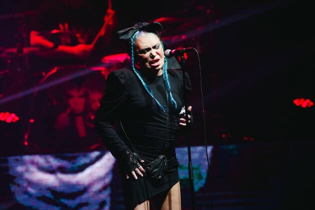 Loredana Berte performs live for the Manifesto Tour 2022 at Repower Theatre in Milano, Italy, on March 07 2022