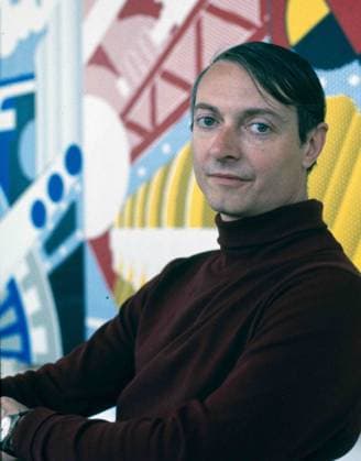 Roy Fox Lichtenstein (1923 - 1997) American pop artist. During the 1960s, along with Andy Warhol, Jasper Johns, and James Rosenquist among others, he became a leading figure in the new art movement. His work defined the premise of pop art through parody. Inspired by the comic strip. WorldxHistoryxArchive 917_05_WHA_179_0838