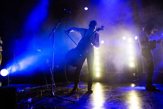 The Dead South Oslo, Norway. 07th, March 2022. The Canadian folk and bluegrass band The Dead South performs a live concert at Sentrum Scene in Oslo. Here musician and singer Danny Kenyon is seen live on stage. Oslo Norway  Copyright: xGonzalesxPhoto Per-OttoxOppix