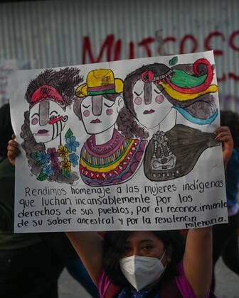 Hundreds Join Violence Against Women March In San Cristobal De Las Casas Hundreds of women marched through San Cristobal de las Cacas center on International Women s Day, demanding an end to feminicide and other gender-based violence in Chiapas and Mexico. On Tuesday, March 8, 2022, in San Cristobal de las Casas, Chiapas, Mexico. San Cristobal de las Casas Mexico  Copyright: xArturxWidakx originalFilename: widak-hundreds220308_npoLi.jpg