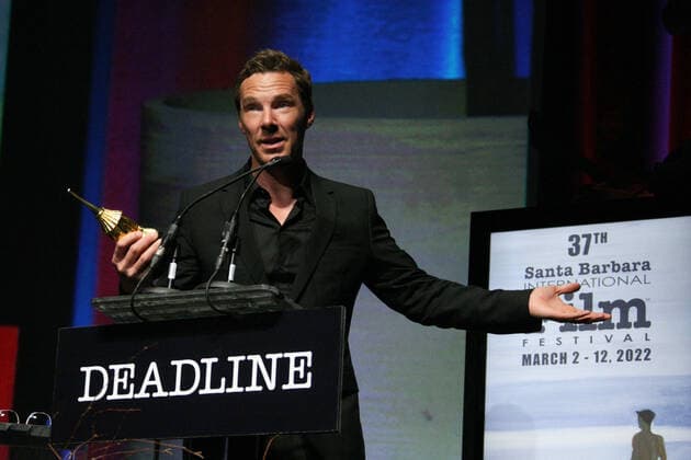 March 9, 2022, Santa Barbara, CA, USA: Benedict Cumberbatch seen onstage during the Cinema Vanguard Award ceremony honoring Benedict Cumberbatch during the 2022 Santa Barbara International Film Festival at The Arlington Theatre on March 09, 2022 in Santa Barbara, California. Santa Barbara USA - ZUMAs181 20220309_zea_s181_069 Copyright: xImagespacex