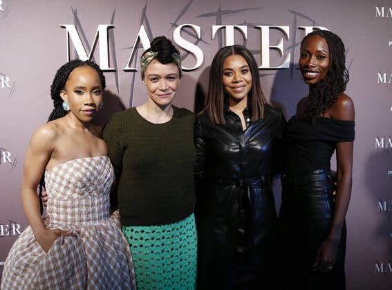 Bilder des Jahres 2022, Entertainment 03 März Entertainment Themen der Woche KW10 Entertainment Bilder des Tages Zoe Renee, Amber Gray, Regina Hall and Mariama Diallo arrive on the red carpet at the premiere of Amazon s Master at Metrograph on March 10, 2022 in New York City.  NYP20220310106 JohnxAngelillo
