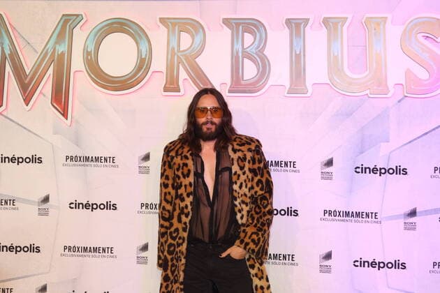 Morbius Film Screening - Arrivals MEXICO CITY, MEXICO - MARCH 10, 2022: American Actor Jared Leto poses for photos during the black carpet of ˜Morbius™ film screening premiere at Cinepolis Plaza Carso. On March 10, 2022 in Mexico City, Mexico. (Photo by Ismael Rosas Eyepix Group) Copyright: xIsmaelxRosas xEyepixxGroupx EYEPIX_IR_10032022_58209