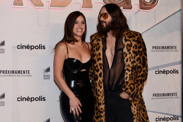 Morbius Film Screening - Arrivals MEXICO CITY, MEXICO - MARCH 10, 2022: American Actor Jared Leto and Puerto Rican actress Adria Arjona Torres pose for photos during the black carpet of ˜Morbius™ film screening premiere at Cinepolis Plaza Carso. On March 10, 2022 in Mexico City, Mexico. (Photo by Carlos Tischler Eyepix Group) Copyright: xCarlosxTischlerx xEyepixxGroupx EYEPIX_CT_10032022_58184