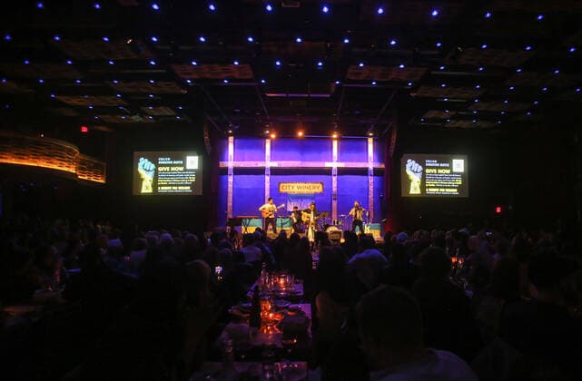 March 10, 2022, New York, New York, USA: Gogol Bordello in collaboration with City Winery NYC held a concert to benefit Ukraine. Called Ã¢â‚¬oeA Benefit for UkraineÃ¢â‚¬Â the proceeds of the event were given to Come Back Alive based out of Ukraine since 2014 and Ã¢â‚¬oeCare USAÃ¢â‚¬Â who matched donations. At the time the event launched, $130,000 had been raised. Other line-up performers were Patti Smith and Suzanne Vega amongst the list. New York USA - ZUMAo116 20220310_znp_o116_013 Copyright: xBiancaxOterox